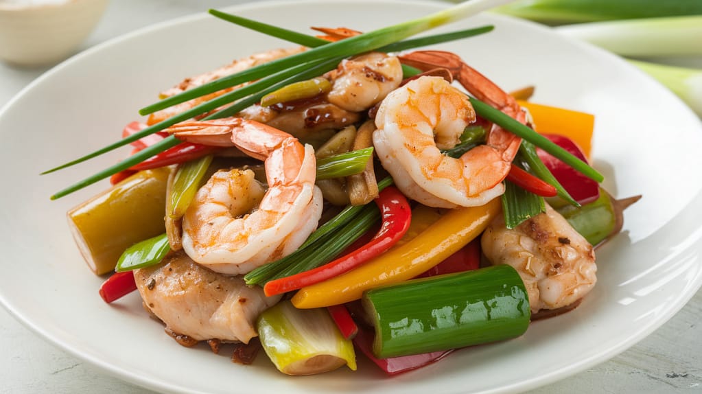 Chicken and Shrimp Stir Fry