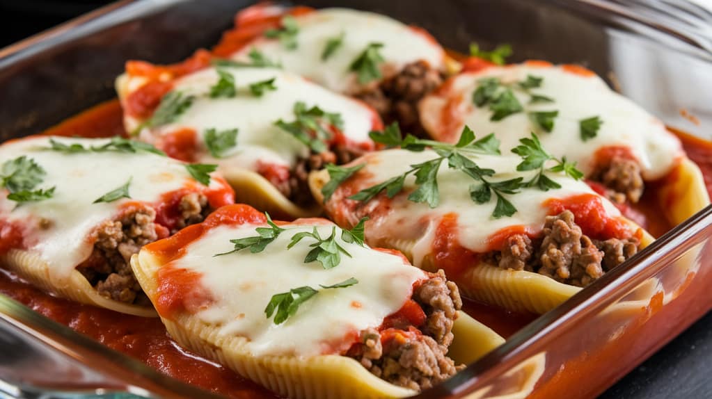 Ricotta Beef Stuffed Shells 8
