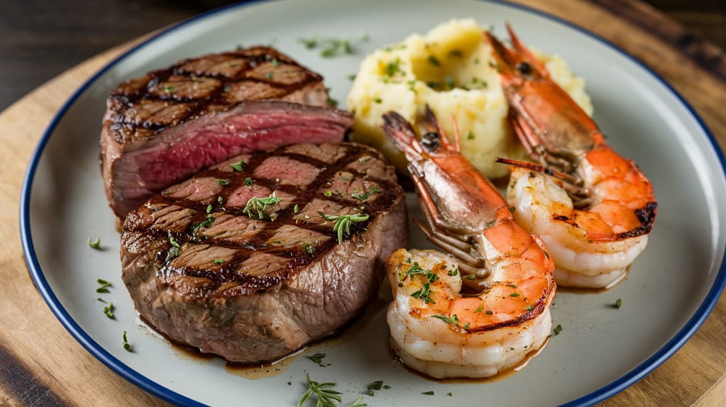 Steak and Shrimp