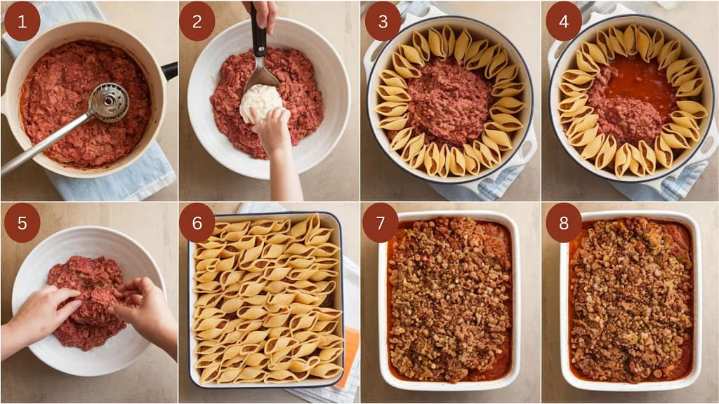 Ricotta Beef Stuffed Shells 18