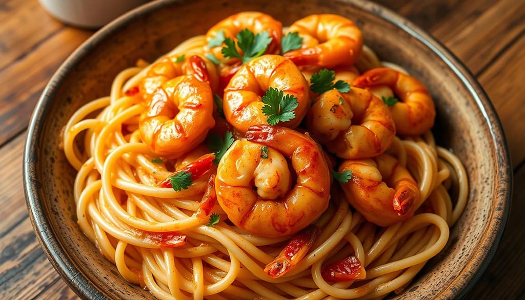 Cajun Shrimp Pasta Dish Cajun Shrimp Pasta Dish