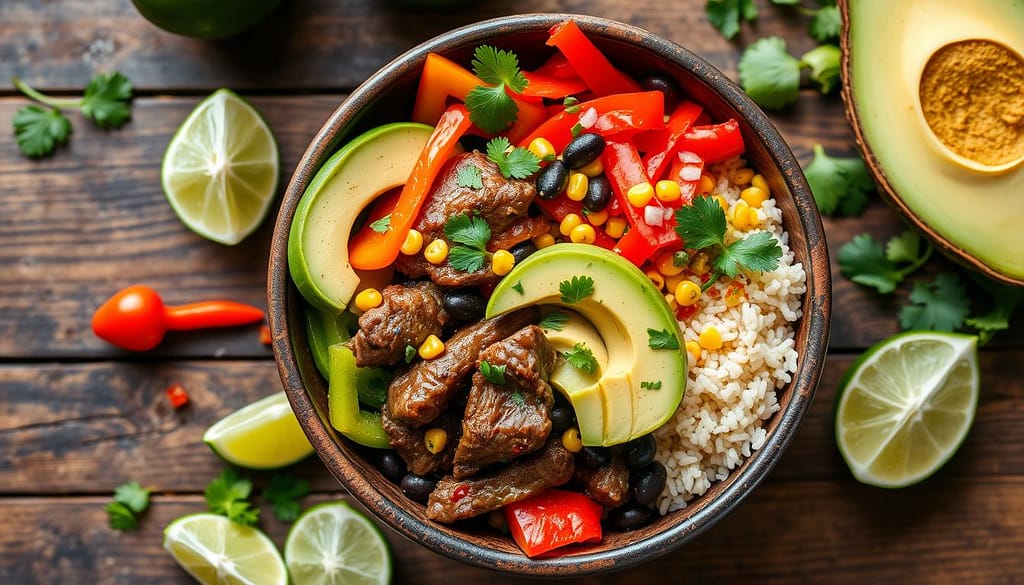 Vegetarian Steak Chipotle Bowl Vegetarian Steak Chipotle Bowl