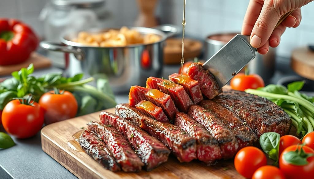 Beef Steak Pasta Preparation Beef Steak Pasta Preparation